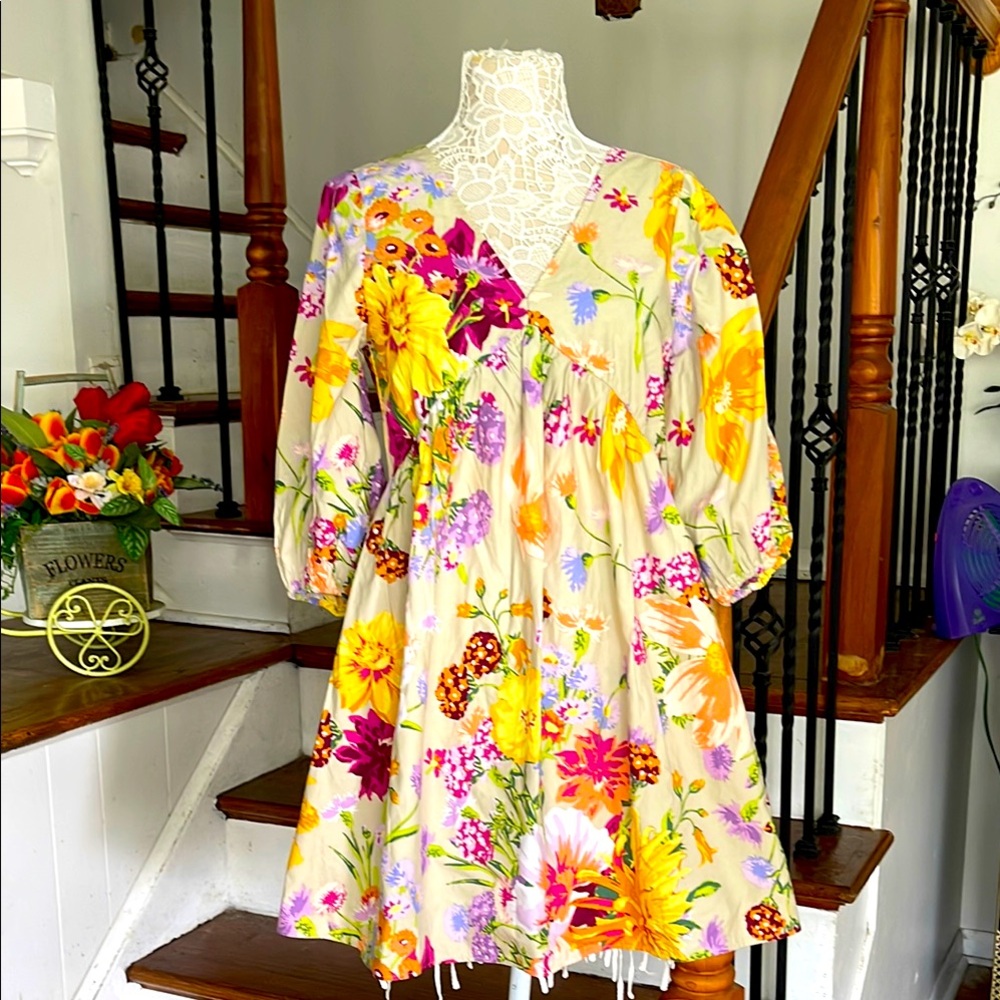 NWT H&M cotton floral dress